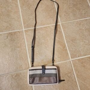 The Sak cream & gray wallet